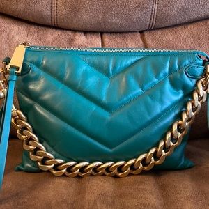 Edie Maxi Crossbody in Emerald